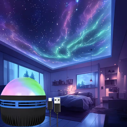 (Buy 1 Get 1 Free) Cosmic Aurora Night Light Projector